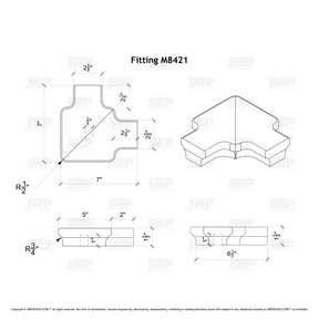 Fitting M8421 - Quarter Turn with Cap 90º