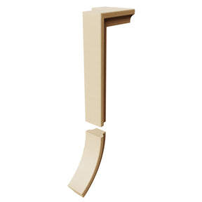 Fitting M8471 - Level Quarter Turn Gooseneck Fitting with No Cap - 2 Rise (Left Hand)