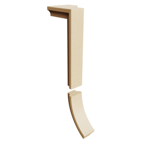 Fitting M8476 - Level Quarter Turn Gooseneck Fitting with No Cap - 2 Rise (Right Hand)
