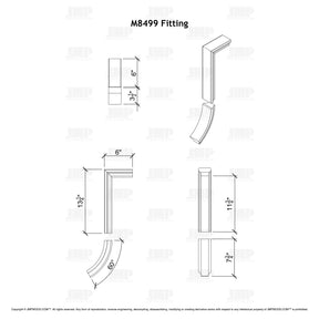 Fitting M8499 - Straight Riser With No Cap (2-Rise)