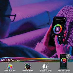 Monster Smart Sound Reactive Color Flow Indoor LED Light Strip (16.4 ft)