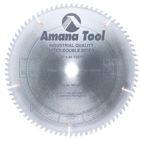 Amana Tool Miter/Double Miter -2 Degree Hook x 4 ATB & 1 Raker Saw Blades