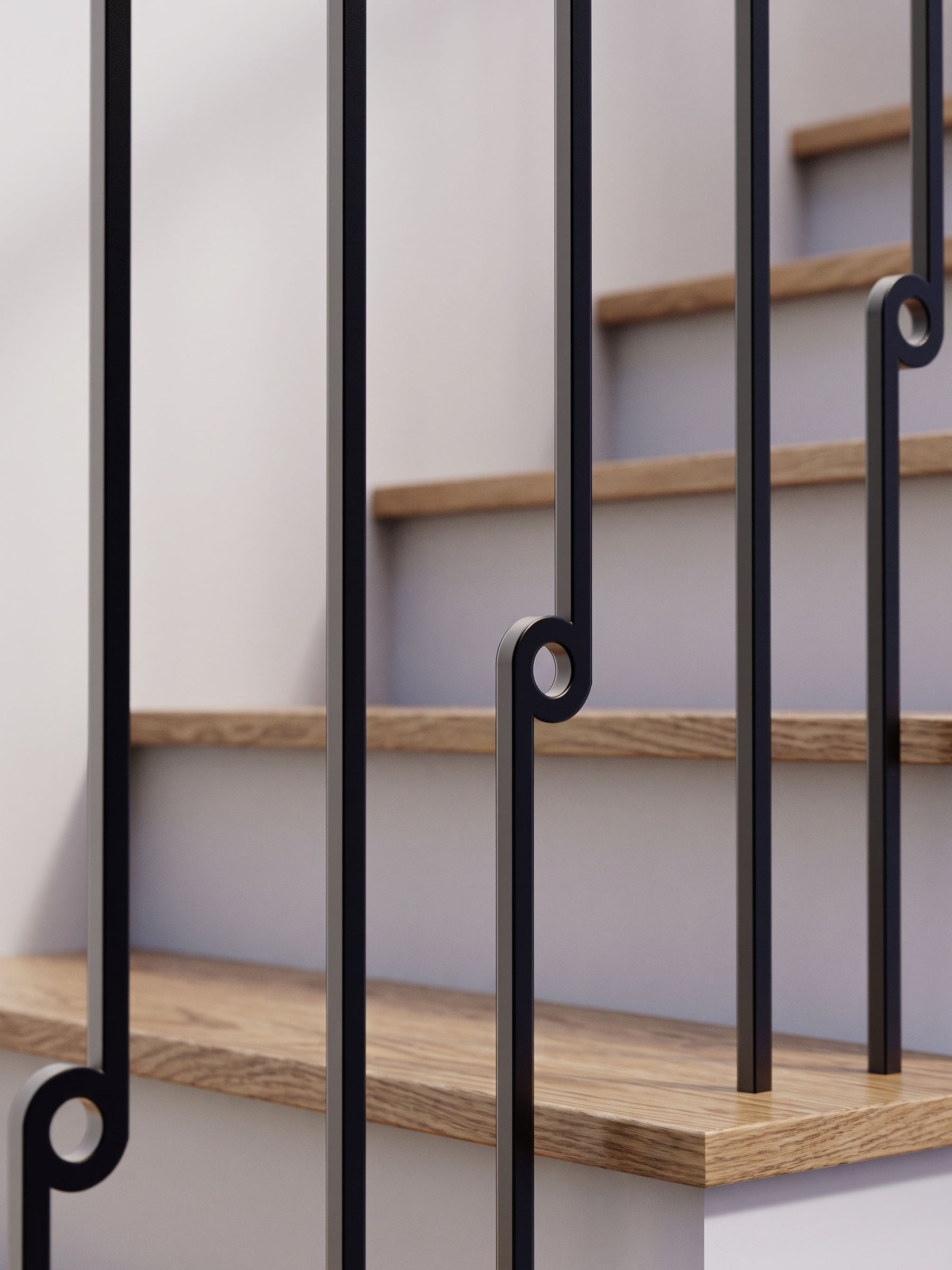 Noto Iron Baluster - 1/2" Square - Half Note