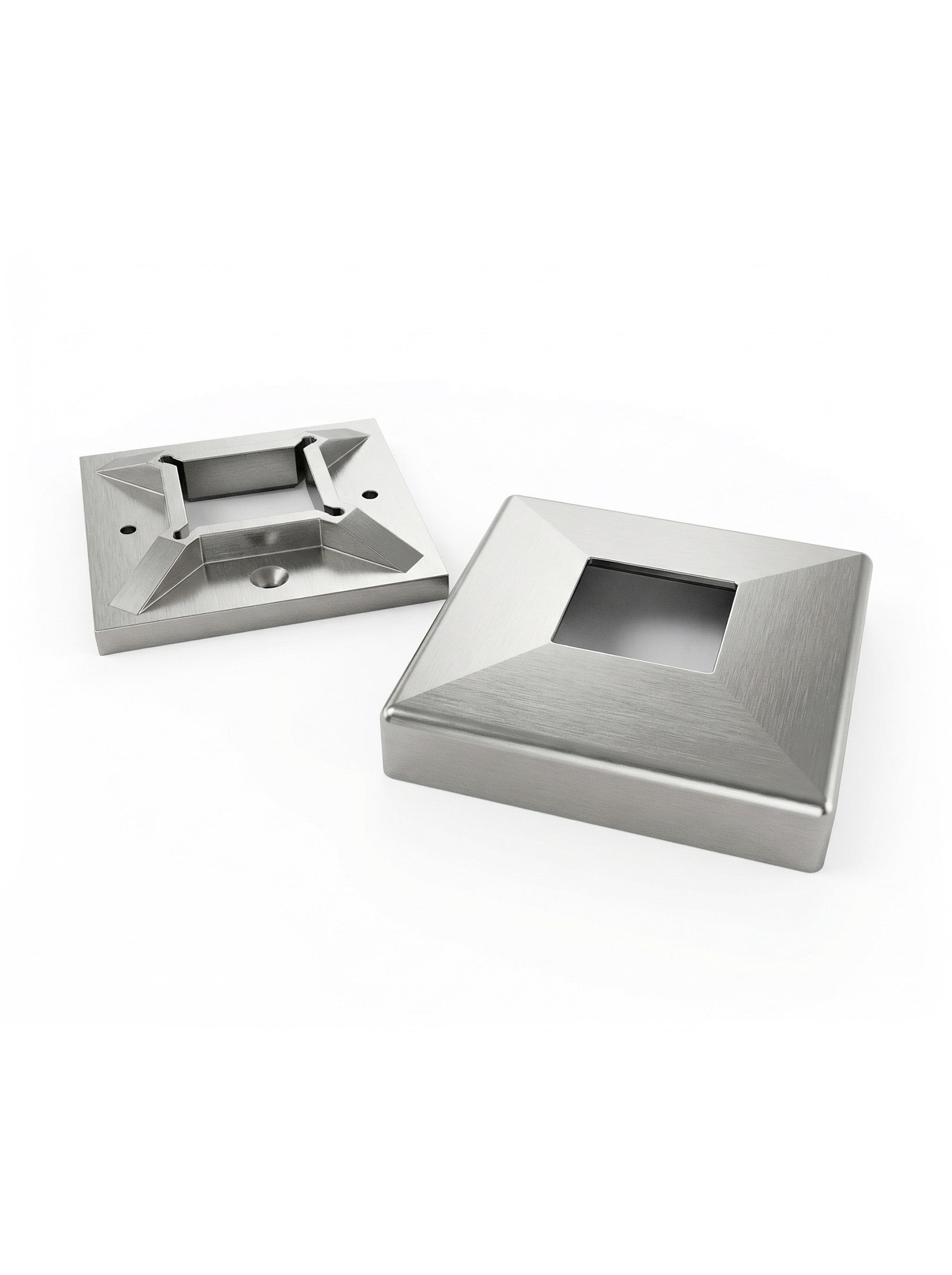 SteelX NP042 Newel Post - 90° Quarter Turn Holes