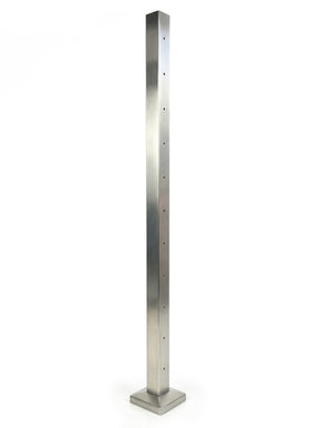 SteelX NP041 Newel Post - Level-Drilled Side Holes