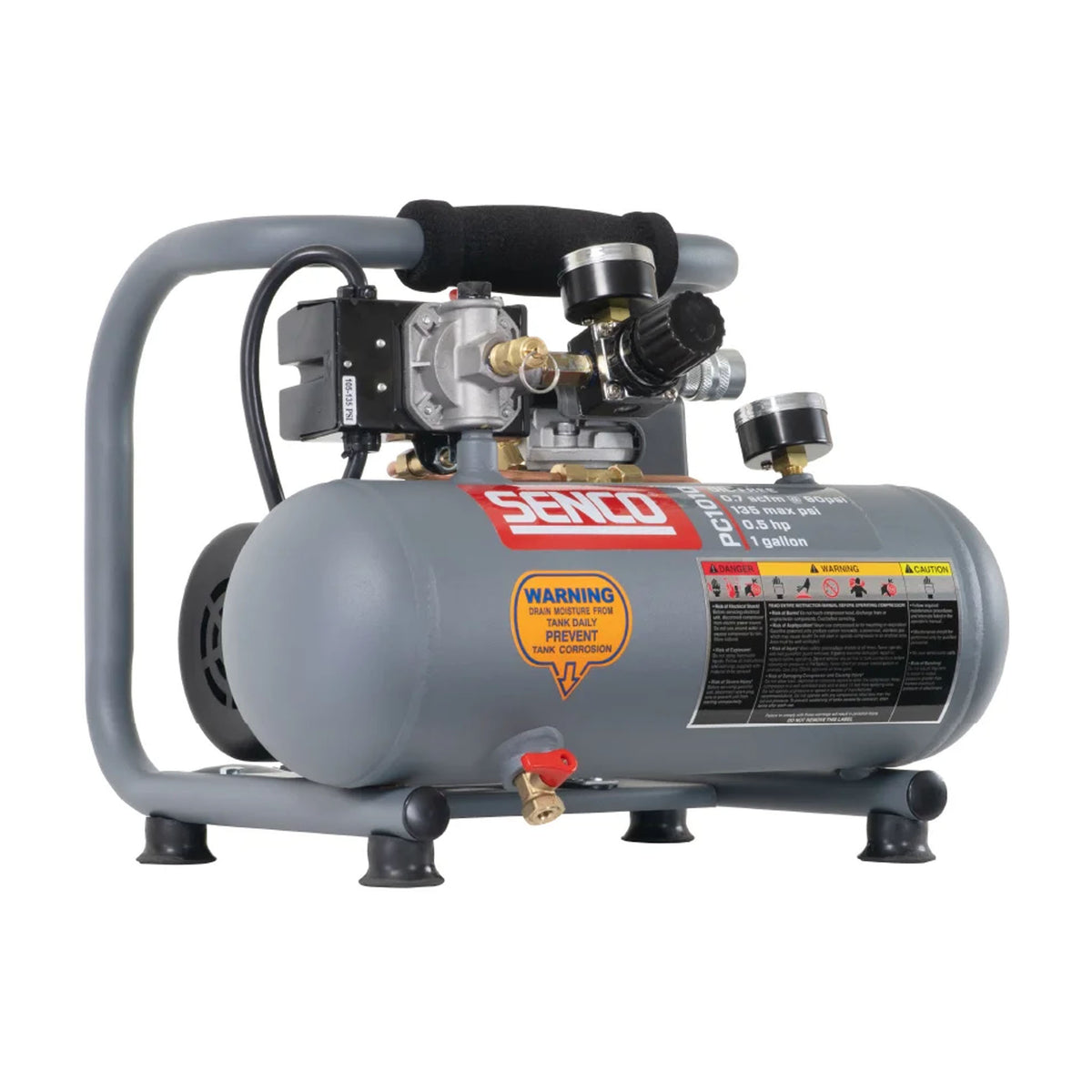 Senco PC1010 1/2 HP, 1 Gallon Finish & Trim Air Compressor