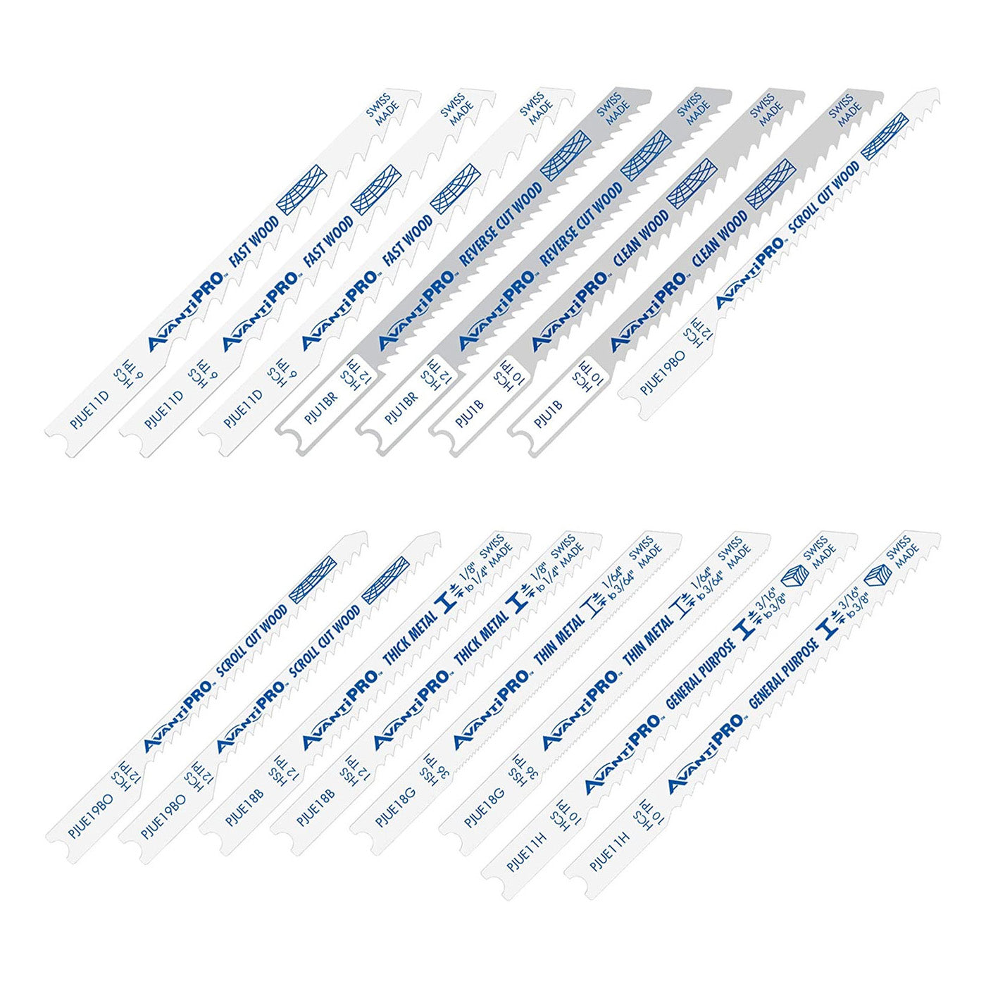 AvantiPRO U-Shank Jig Saw Blade Set for Wood & Metal