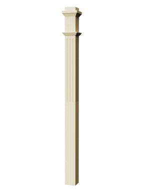 Box Newel 4075F - Fluted (3-1/2")