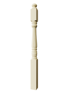 Williamsburg Post to Post Newel (Fluted)