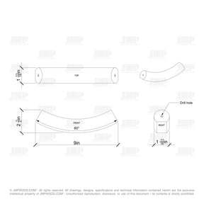 Fitting R6412 (6040 Handrail) - Up Easing