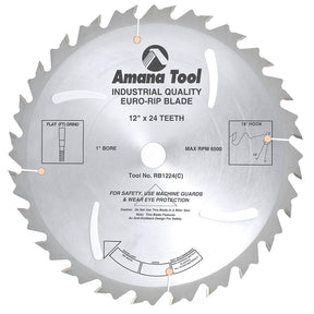 Amana Tool Euro-Rip with Cooling Slots Ripping Saw Blades