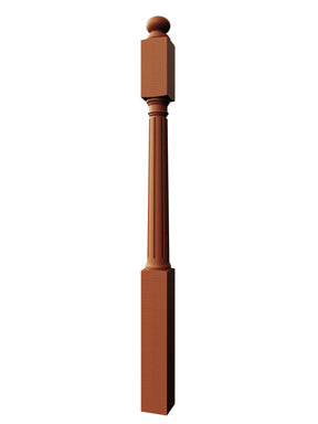 Tropicana Post to Post Newel (Fluted)