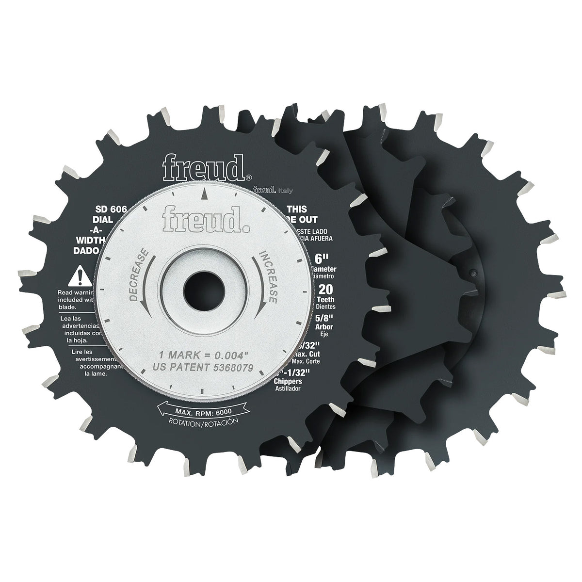 #Option_(SD606) 6" x 20T Dial-A-Width Stacked Dado Sets