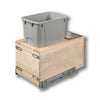 #Option_11 7/8 x 19 5/8 x 21 1/2 - Single 34-Quart *Gray* Bin, Rear Storage Compartment