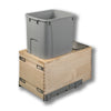 #Option_11 7/8 x 23 5/8 x 22 1/2 - Single 50-Quart *Gray* Bin, Rear Storage Compartment