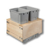 #Option_17 7/8 x 19 5/8 x 21 1/2 - Double 34-Quart *Gray* Bins