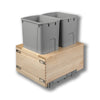 #Option_17 7/8 x 23 5/8 x 22 1/2 - Double 50-Quart *Gray* Bins