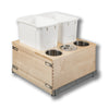 #Option_20 3/8 x 19 5/8 x 21 1/2 - Double 34-Quart Bins, 3 Canisters Right Of Bins