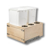 #Option_20 3/8 x 23 5/8 x 22 1/2 - Double 50-Quart Bins, 3 Canisters Right Of Bins