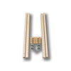 #Option_1 1/4 x 27 1/8 - 8 Brackets w/ Screws, 4 Pilasters, 8 Support Clips