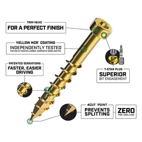 SPAX PowerTrim Partial Thread Finishing Screws - Cylindric Trim Head, T-Star Plus, HCR