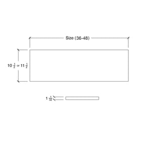 Rift Sawn White Oak Tread - Squared Edge