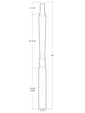 Verrazzano Over the Post Newel