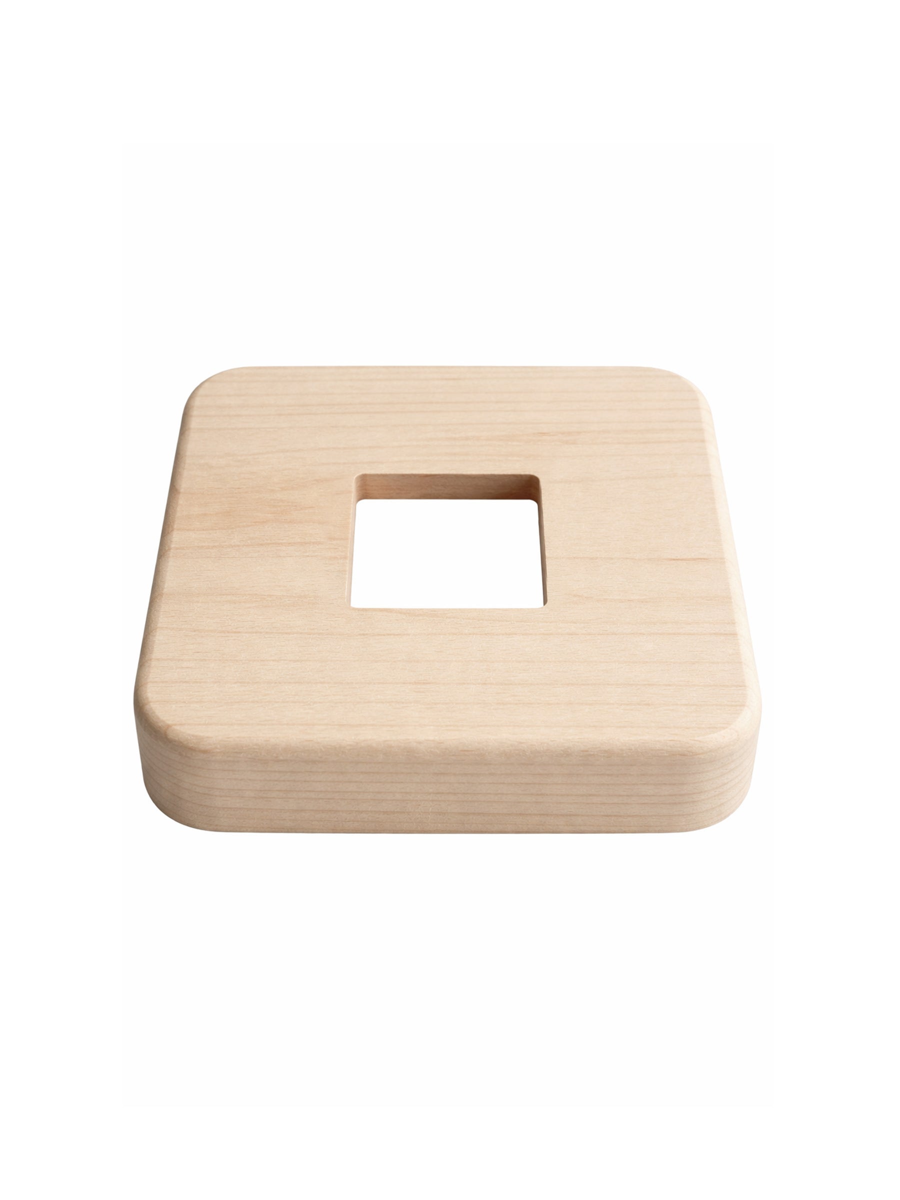 Square Wood Flange for 1-3/16" Square Iron Newel