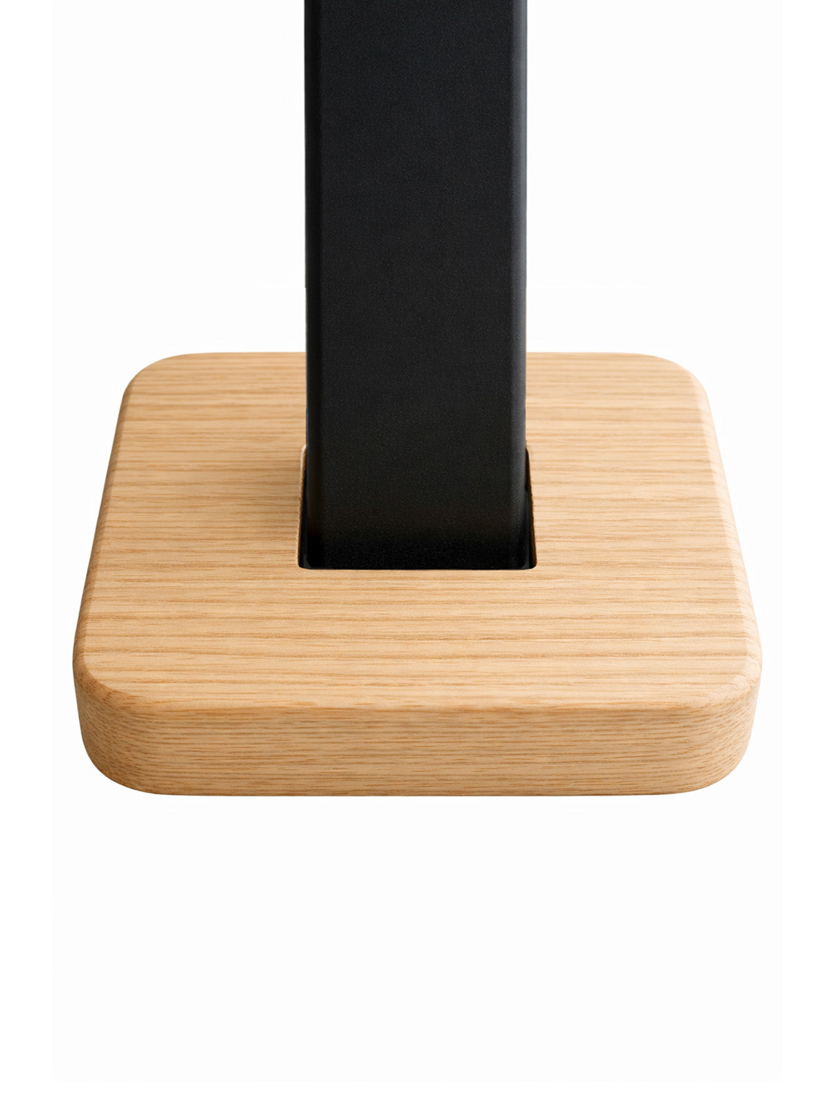 Square Wood Flange for 1-3/16" Square Iron Newel