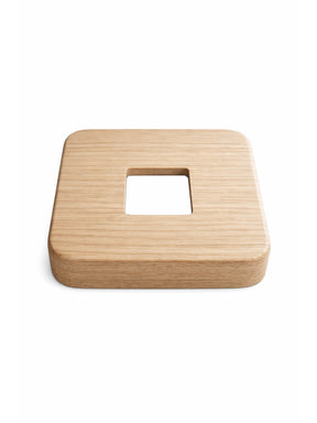 Square Wood Flange for 1-3/16" Square Iron Newel