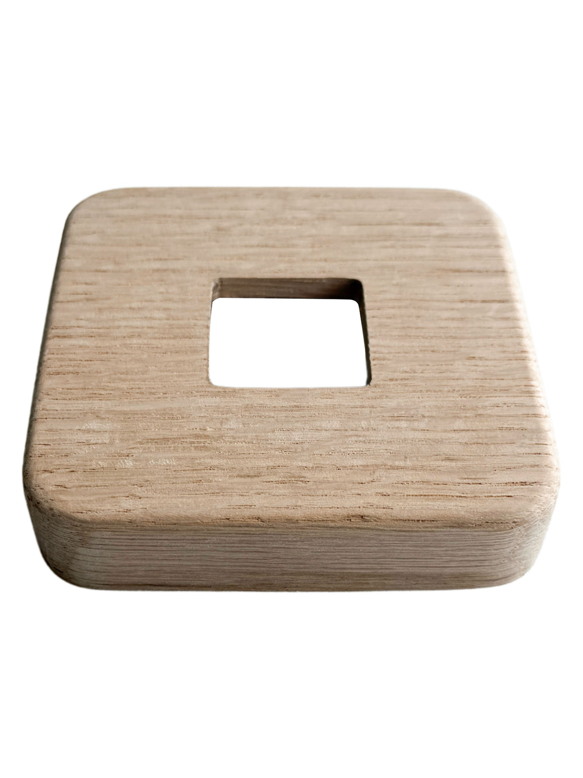 Square Wood Flange for 1-3/16" Square Iron Newel