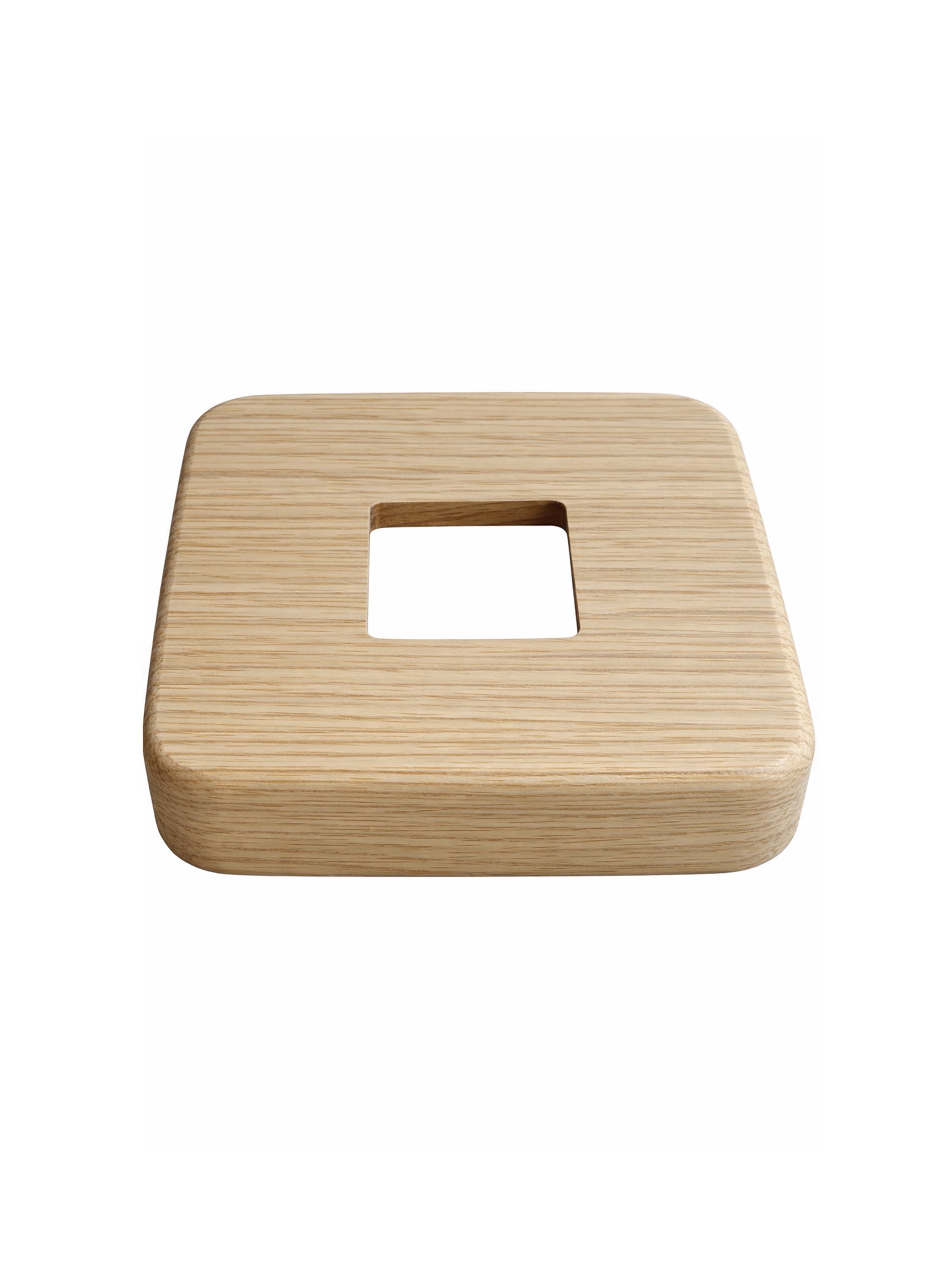 Square Wood Flange for 1-3/16" Square Iron Newel