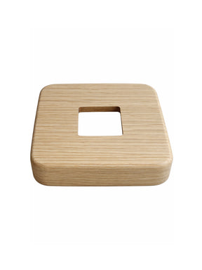 Square Wood Flange for 1-3/16" Square Iron Newel
