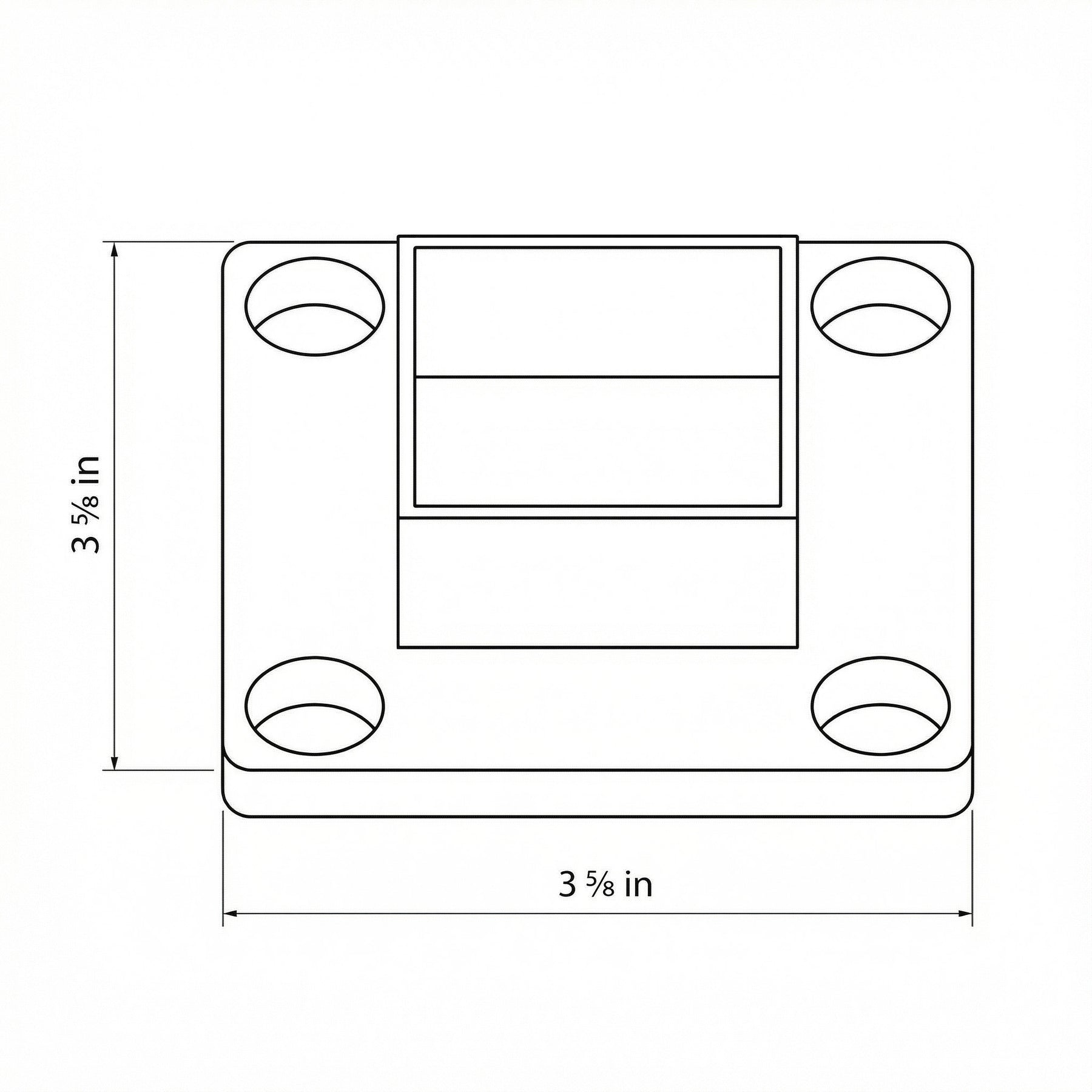 SteelX WF001 Wall Mount Handrail Flange