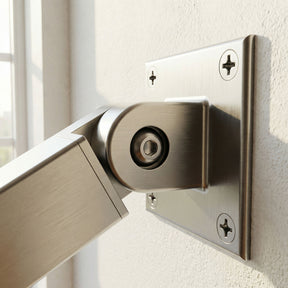 SteelX WF002 Adjustable Floor/Wall Mount Handrail Flange 40x40mm