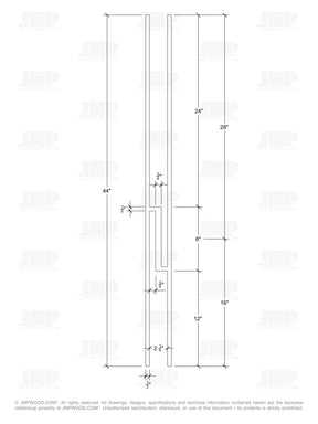 Iron Baluster Z19 - 1/2" Square