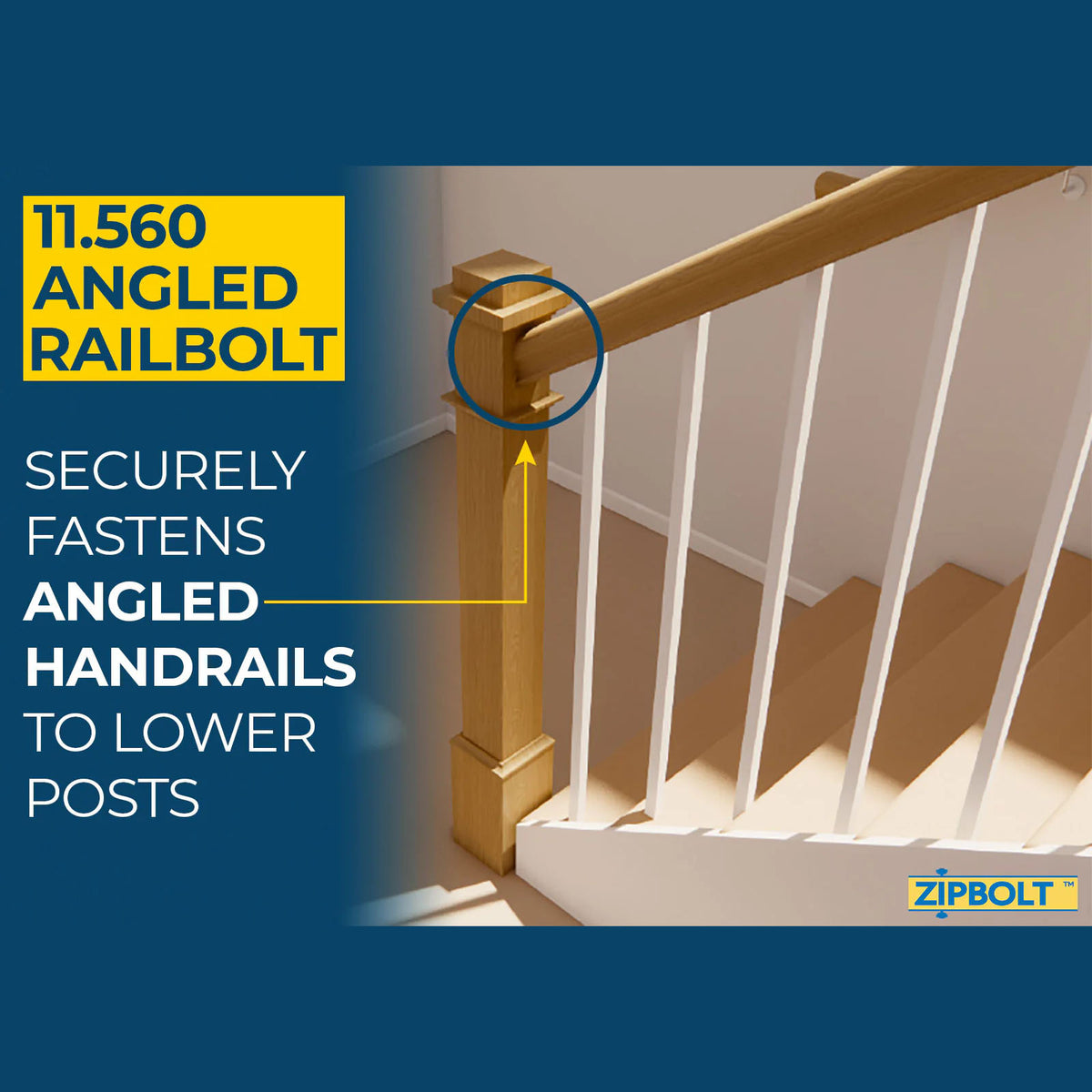 Zipbolt Angled Railbolt