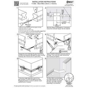 Zipbolt UT Maxi Mitre Handrail Connector 11.600