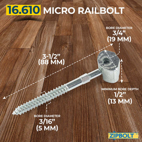 Zipbolt UT Micro Railbolt