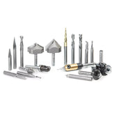 #option_AMS-132 18-Pc Signmaking Advanced CNC Router Bit Collection, 1/4 Inch Shank