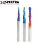 #option_ AMS-146-K 3-Pc Up-Cut Spiral Ball Nose Spektra™ CNC Set, 1/4 Inch Shank, Includes 1/16, 1/8 & 1/4 Dias