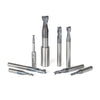 #option_ AMS-152 8-Pc Set, Solid Carbide Spiral, CNC End Mill / Bit Collection for Stainless Steel, Steel & Composite, 1/8, 1/4 & 3/8 Inch Shank 