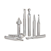 #option_AMS-168 8-Pc General Purpose CNC Router Bit Collection #II, 1/4 Inch Shank