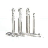 #option_ AMS-180 8-Piece Solid Carbide Up-Cut Spiral Ball Nose Collection 