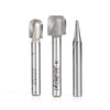 #option_AMS-186 3-Pc Signmaking & Lettering CNC Router Bit Pack, 1/4 Inch Shank