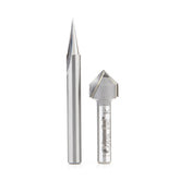 #option_AMS-193 2-Pc Solid Carbide and Carbide Tipped 18 & 90 Deg Signmaking/Engraving Router Bit Pack, 1/4 Inch Shank