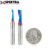 #option_AMS-195-K 2-Pc Spektra Plastic Cutting Solid Carbide Spiral 'O' Flute CNC Router Bit Pack