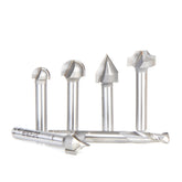 #option_AMS-223 6-Pc CNC Lettering Router Bit Set, 1/4 Inch Shank