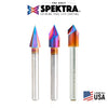 #option_AMS-248-K 3-Pc Spektra™ CNC 30°, 60° & 90° V-Groove (Brazed To Steel Shank) 1/4 Inch Shank Pack