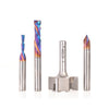 #option_AMS-263 4-Pc CNC Solid Carbide and Carbide Tipped Simulated MDF Shaker Door Router Bit Pack, 1/4 Inch Shank